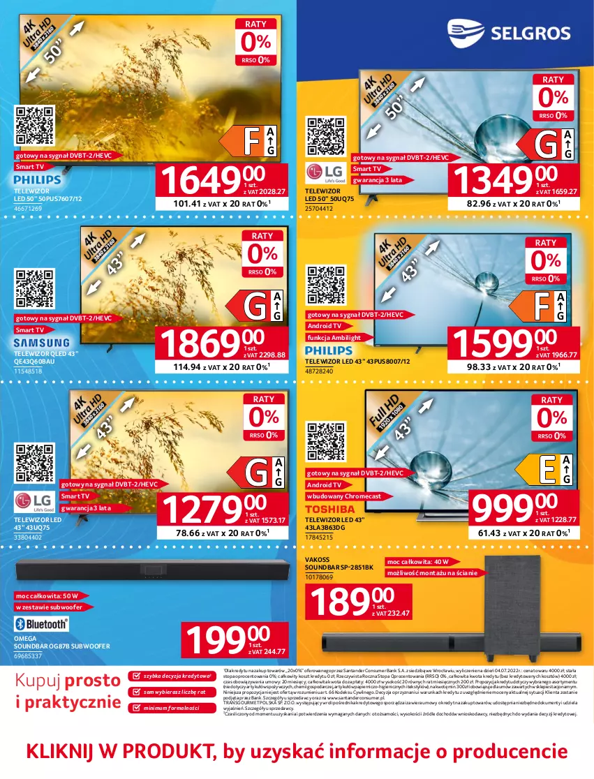 Gazetka promocyjna Selgros - Katalog Elektro - ważna 01.06 do 14.06.2023 - strona 3 - produkty: Android TV, Kosz, Papier, Por, Smart tv, Sok, Soundbar, Sprzedawcy, Subwoofer, Telewizor, Top, Tran