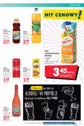 Gazetka promocyjna Makro - [Oferta promocyjna] Artykuły spożywcze i przemysłowe - Gazetka - ważna od 16.05 do 16.05.2022 - strona 11 - produkty: Sok pomarańczowy, Sok, Mus, Coca-Cola, Napoje, Hellena, Lipton, Napój gazowany, Napój, Nestea, Napój musujący, Hortex