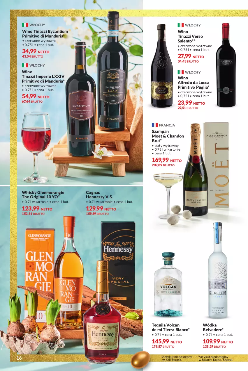 Gazetka promocyjna Makro - Smakuj Święta - oferta z alkoholem - ważna 19.03 do 30.03.2024 - strona 16 - produkty: Gin, Tequila, Whisky, Wino, Wódka