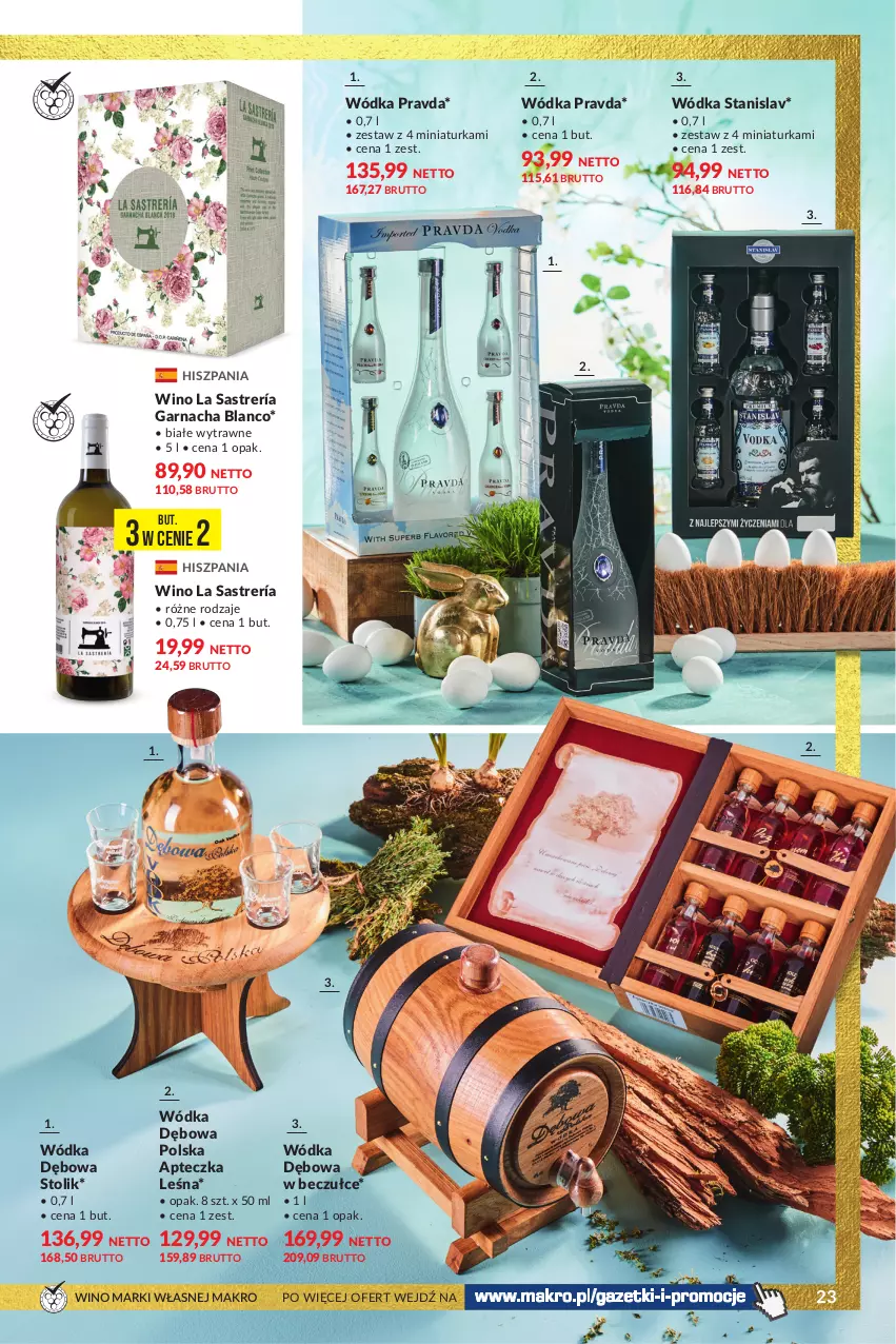 Gazetka promocyjna Makro - Smakuj Święta - oferta z alkoholem - ważna 19.03 do 30.03.2024 - strona 23 - produkty: Isla, Stolik, Wino, Wódka