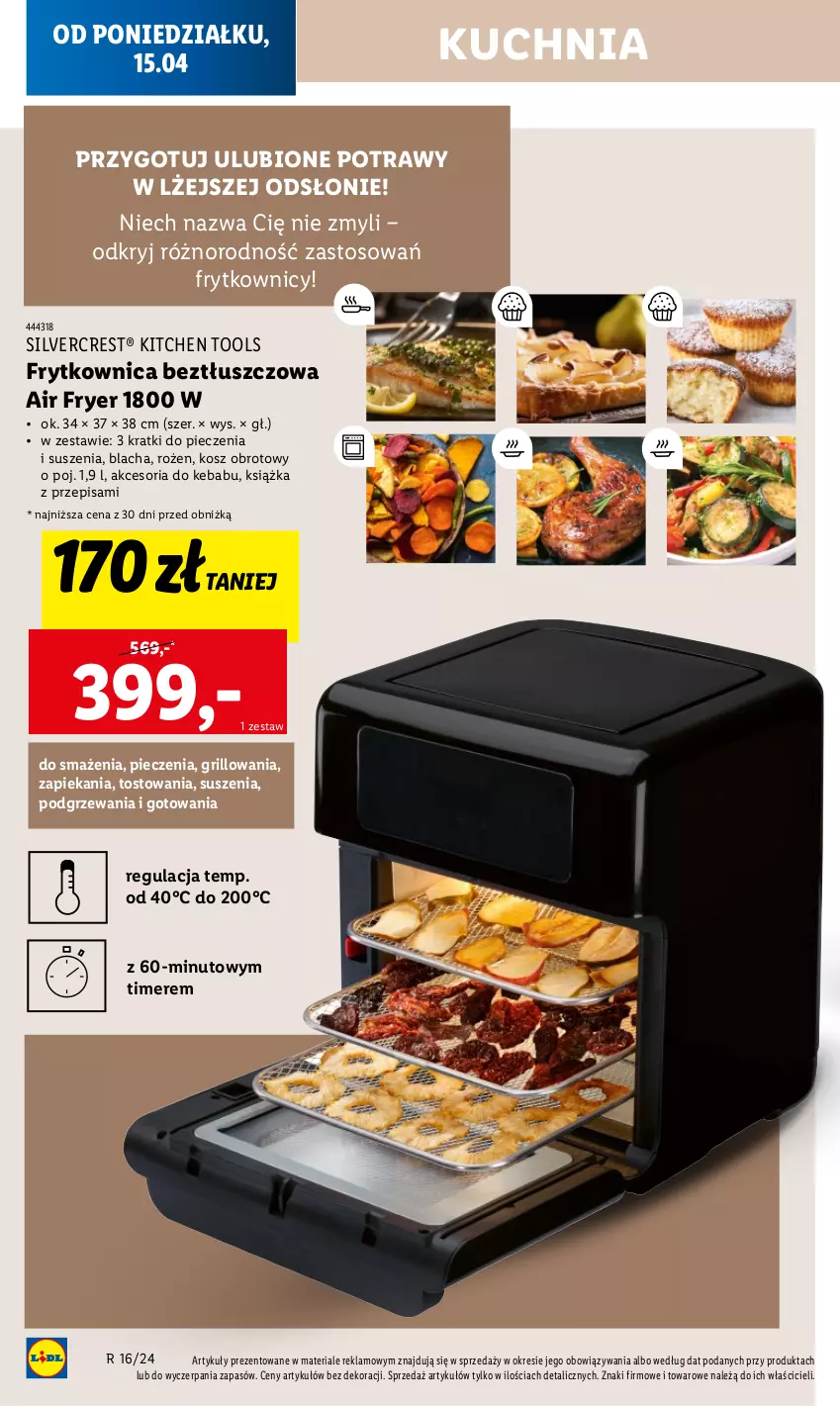 Gazetka promocyjna Lidl - GAZETKA - ważna 15.04 do 17.04.2024 - strona 60 - produkty: Grill, Kebab, Kosz, Książka, Kuchnia, Piec, Silvercrest