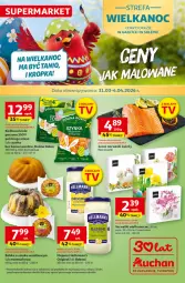 Gazetka promocyjna Auchan - Gazetka 30 Lat Supermarket Auchan - Gazetka - ważna od 04.04 do 04.04.2026 - strona 1 - produkty: Majonez, Ser, Gin, Kawa, Serwetki, Szynka, Babuni, Babka, Kiełbasa biała, Kiełbasa, Fa
