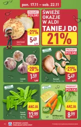 Gazetka promocyjna Aldi - Oferta weekendowa - Gazetka - ważna od 22.11 do 22.11.2025 - strona 10 - produkty: Seler korzeń, Czosnek, Groszek, Boczniak