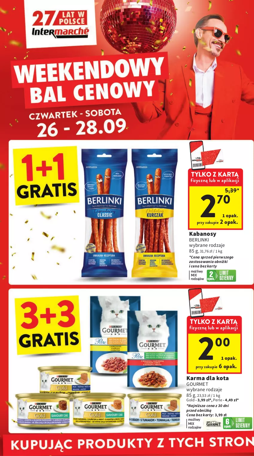 Gazetka promocyjna Intermarche - Gazetka Intermarche - ważna 26.09 do 02.10.2024 - strona 2 - produkty: Berlinki, Kabanos