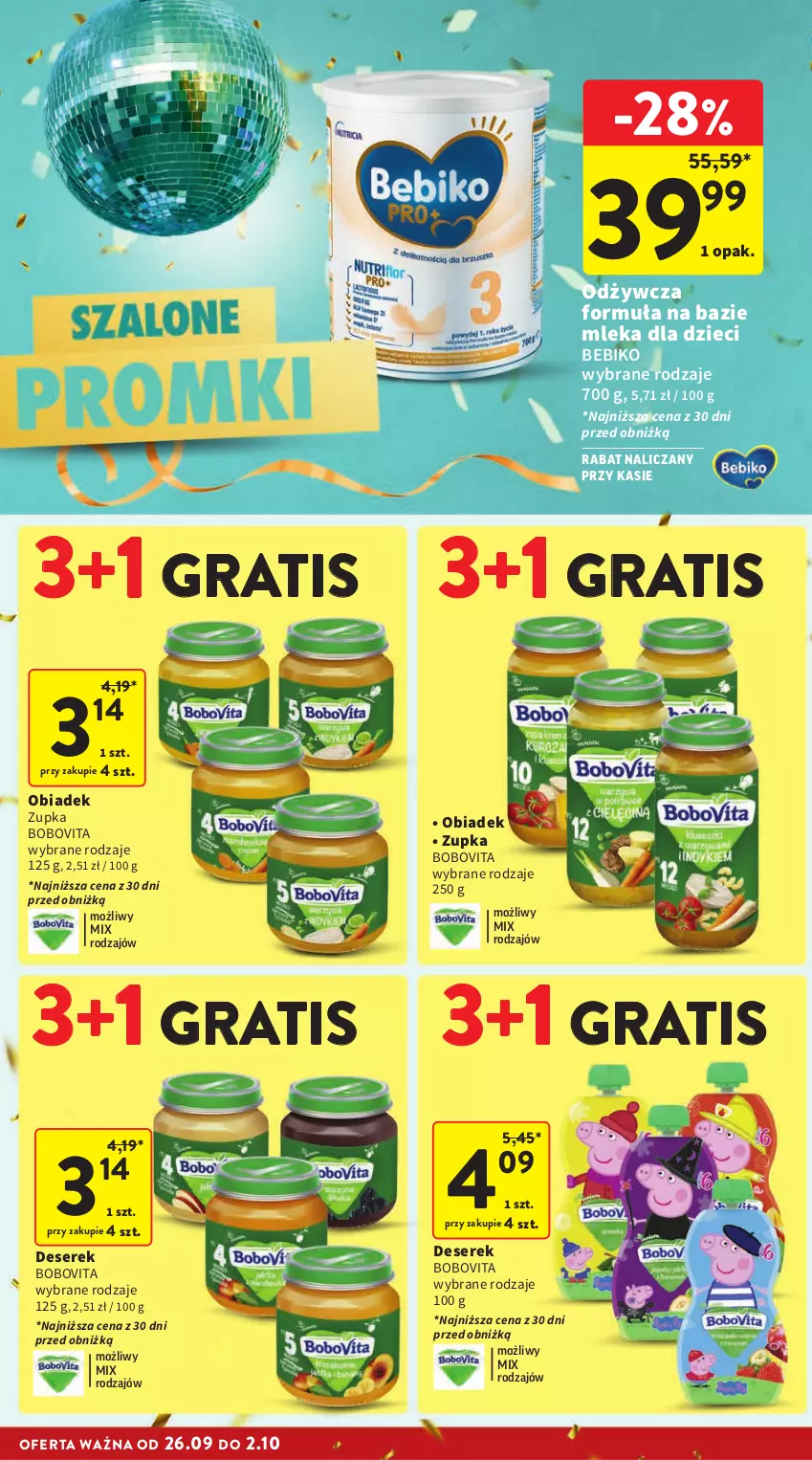 Gazetka promocyjna Intermarche - Gazetka Intermarche - ważna 26.09 do 02.10.2024 - strona 34 - produkty: Bebiko, BoboVita, Deser, Dzieci, Gra, Ser, Serek