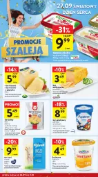 Gazetka promocyjna Intermarche - Gazetka Intermarche - Gazetka - ważna od 02.10 do 02.10.2024 - strona 20 - produkty: Maasdam, Ser, Złoty Mazur, Piątnica, Optima Cardio, Havarti, Sałat, Optima, Ser kozi, Edam