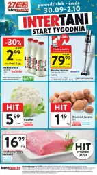 Gazetka promocyjna Intermarche - Gazetka Intermarche - Gazetka - ważna od 02.10 do 02.10.2024 - strona 48 - produkty: Kalafior, Blender ręczny, Blender, Schab wieprzowy, Mleko