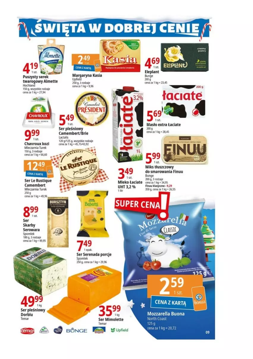 Gazetka promocyjna E Leclerc - ważna 12.12 do 23.12.2023 - strona 20 - produkty: Brie, Camembert, Finuu, Hochland, Kasia, Margaryna, Masło, Mleko, Por, Rust, Ser, Ser pleśniowy