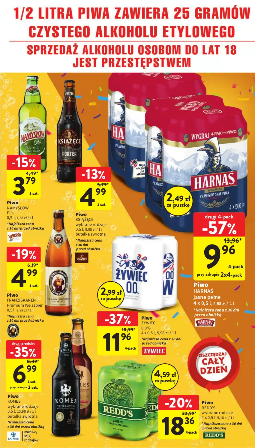 Gazetka promocyjna Intermarche - Gazetka Intermarche - ważna 21.09 do 27.09.2023 - strona 35 - produkty: Harnaś, Książęce, Piwo