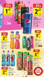 Gazetka promocyjna Intermarche - Gazetka Intermarche - Gazetka - ważna od 27.09 do 27.09.2023 - strona 37 - produkty: Mirinda, Lack, Pepsi, Tymbark, Kubuś Waterrr, Woda mineralna, Owoce, Kubuś, Napój niegazowany, Staropolanka, Woda, Napój, Hortex