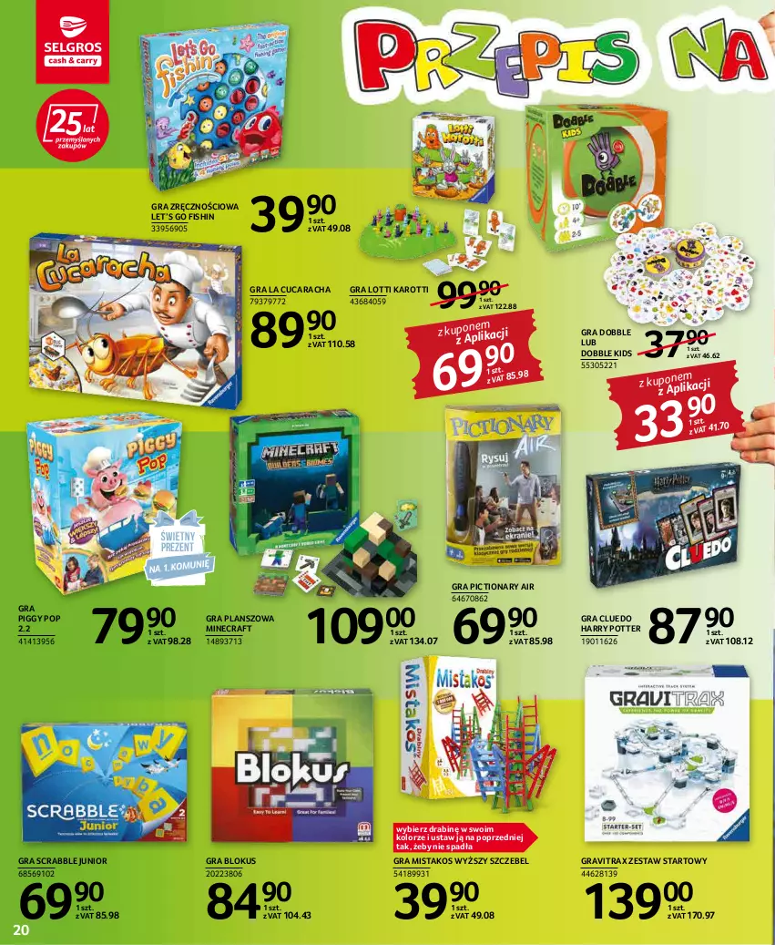 Gazetka promocyjna Selgros - Katalog Dzień Dziecka - ważna 19.05 do 01.06.2022 - strona 20 - produkty: Gra, Gravitrax, Harry Potter, Minecraft, Scrabble