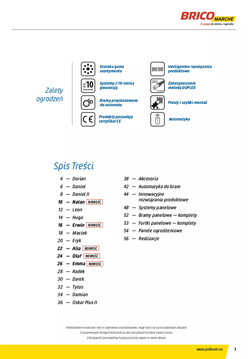 Gazetka promocyjna Bricomarche - Gazetka 
                    15.03
                    do
                    15.04 - ważna 15.03 do 15.04.2021 - strona 3 - produkty: Cynk, Intel, Leon, Piec