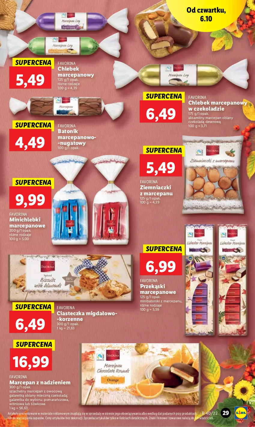 Gazetka promocyjna Lidl - GAZETKA - ważna 06.10 do 08.10.2022 - strona 29 - produkty: Aksam, Baton, Chleb, Deser, Fa, Gala, Galaretka, Ser, Tonik