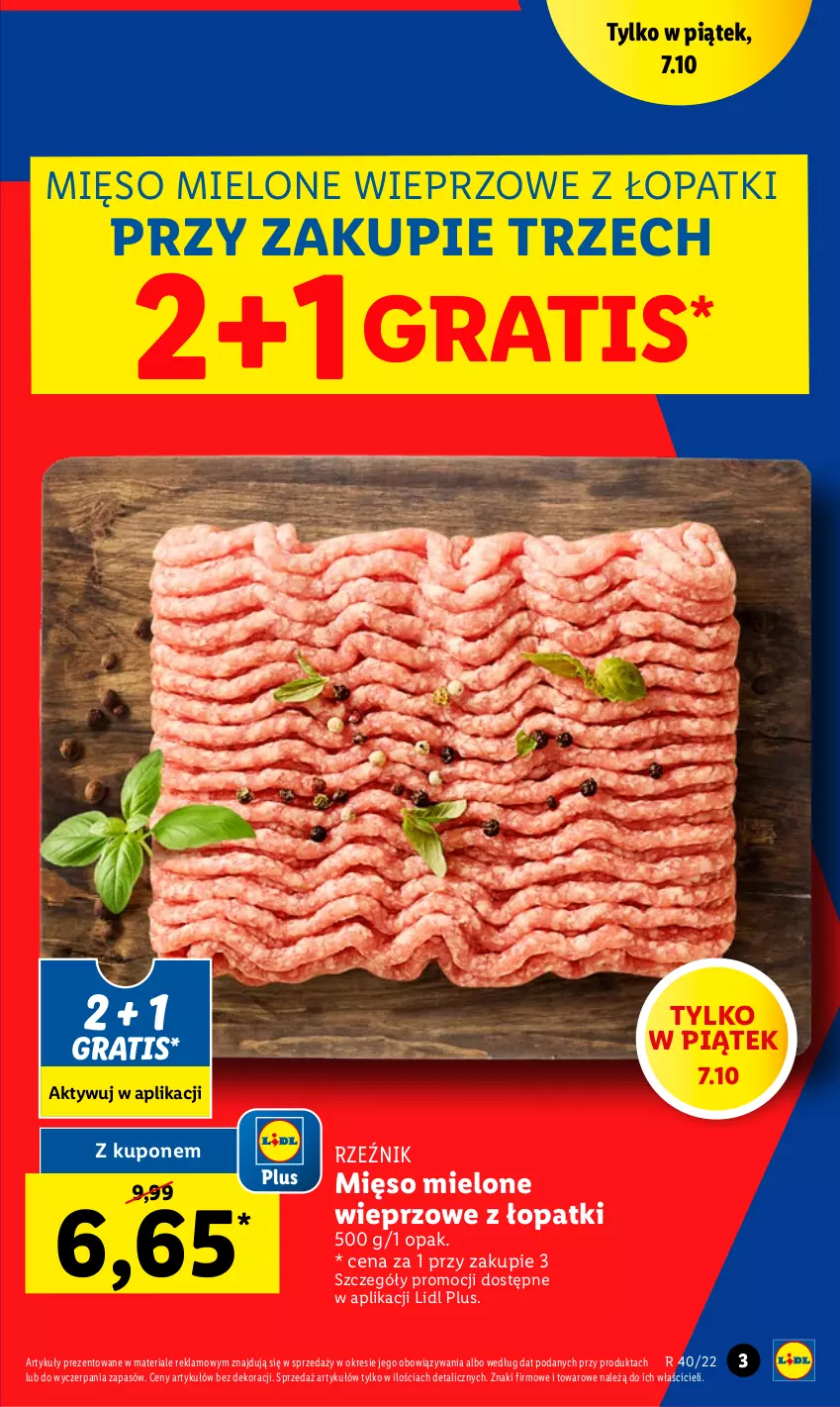 Gazetka promocyjna Lidl - GAZETKA - ważna 06.10 do 08.10.2022 - strona 3 - produkty: Gra, Mięso, Mięso mielone