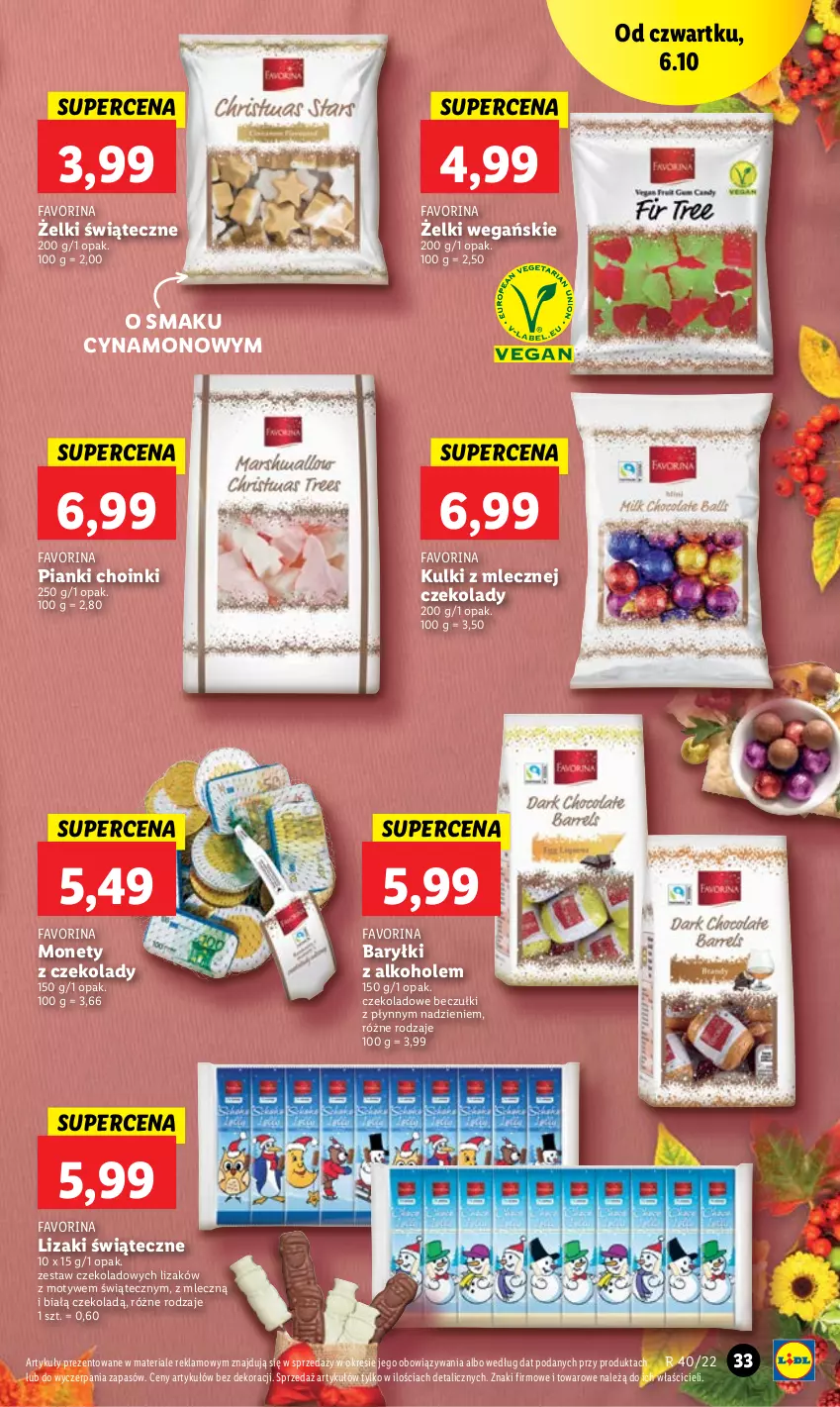 Gazetka promocyjna Lidl - GAZETKA - ważna 06.10 do 08.10.2022 - strona 33 - produkty: Alkohole, Baryłki, Fa, Lizaki