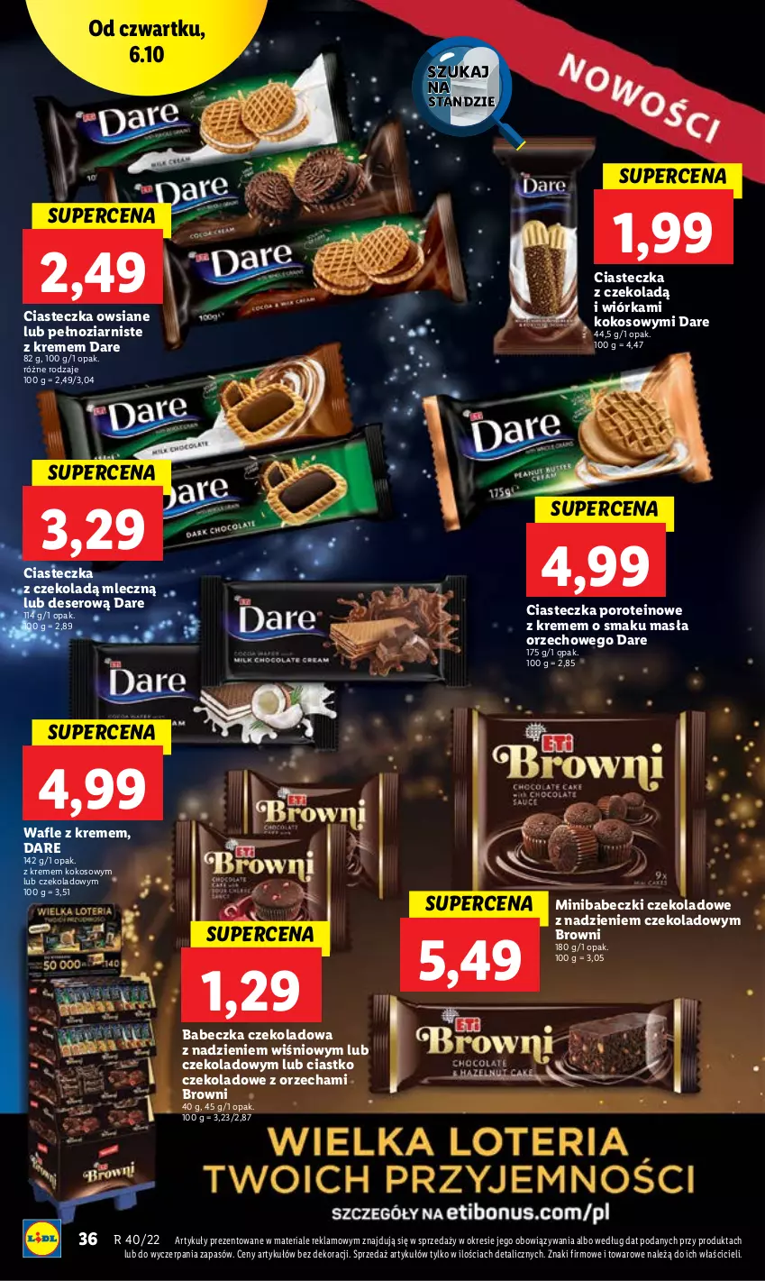 Gazetka promocyjna Lidl - GAZETKA - ważna 06.10 do 08.10.2022 - strona 36 - produkty: Babeczki, Deser, Kokos, Por, Ser, Wafle