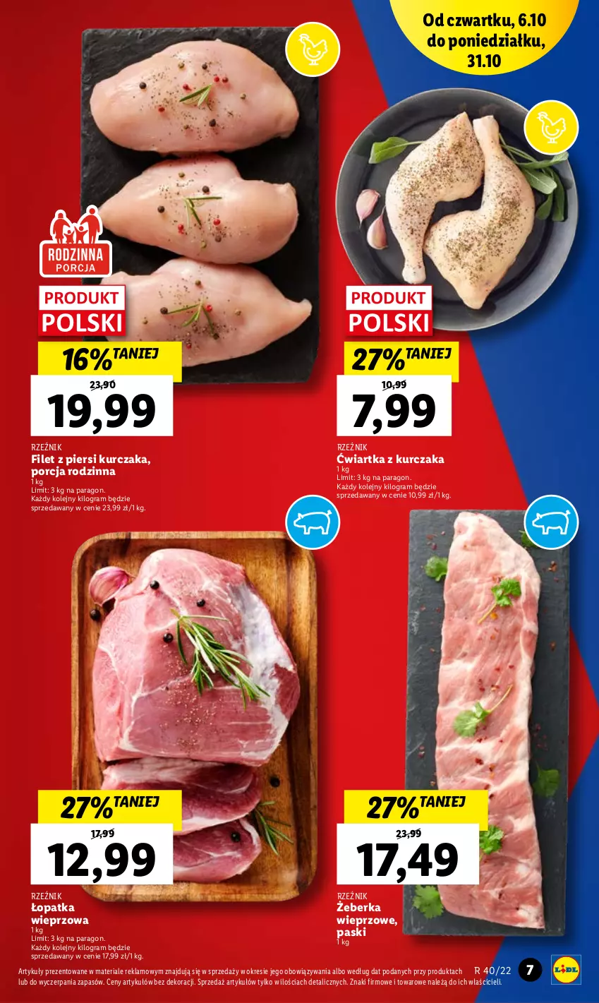 Gazetka promocyjna Lidl - GAZETKA - ważna 06.10 do 08.10.2022 - strona 7 - produkty: Filet z piersi kurczaka, Gra, Kurczak, Olej, Por