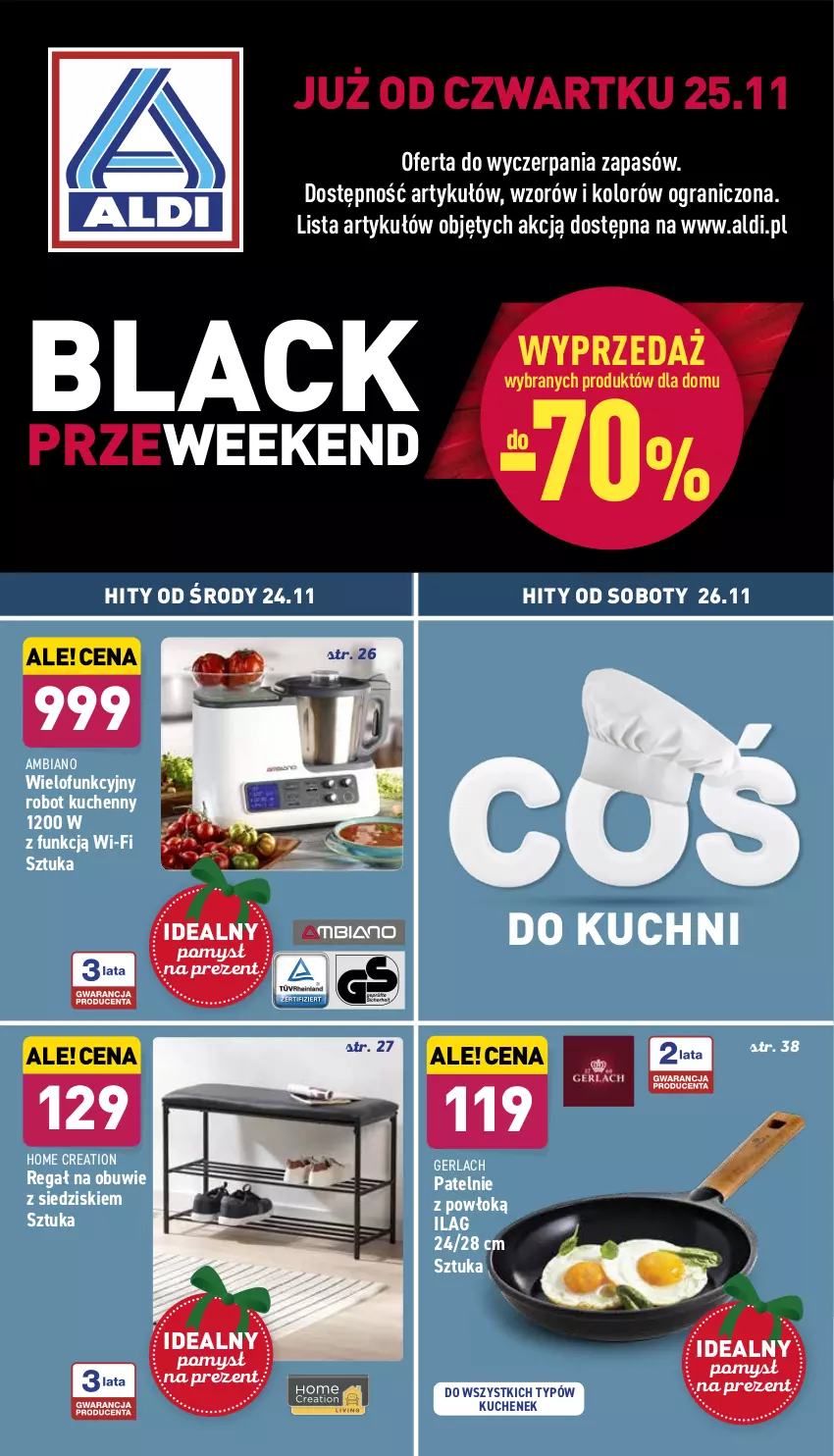 Gazetka promocyjna Aldi - Katalog Moda i Dom - ważna 22.11 do 27.11.2021 - strona 1 - produkty: Gra, Lack, Obuwie, Regał, Robot