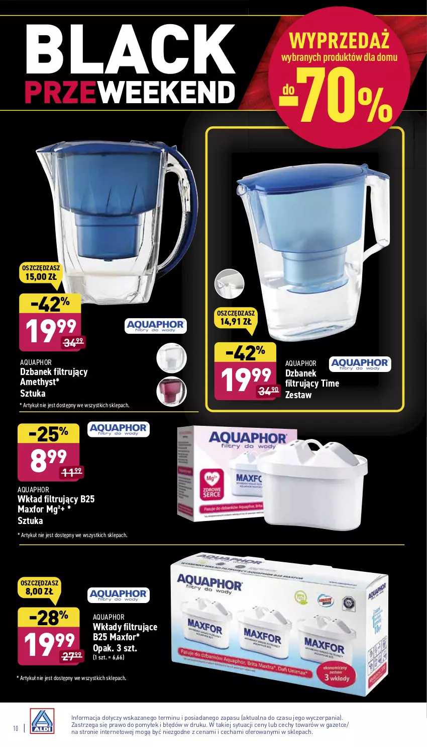 Gazetka promocyjna Aldi - Katalog Moda i Dom - ważna 22.11 do 27.11.2021 - strona 10 - produkty: Aquaphor, Dzbanek, Dzbanek filtrujący, Lack, Wkład filtrujący