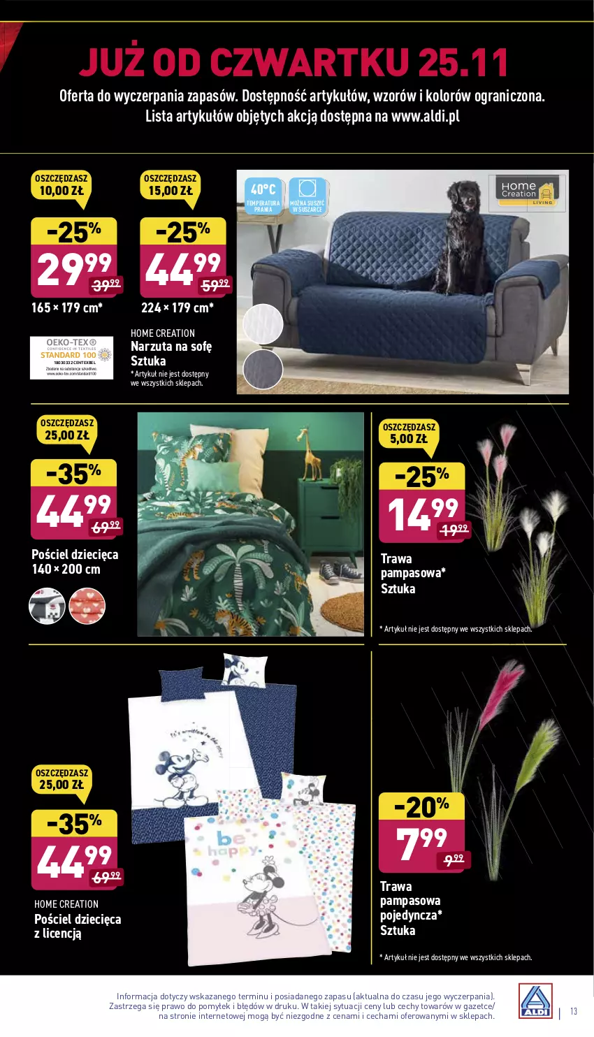 Gazetka promocyjna Aldi - Katalog Moda i Dom - ważna 22.11 do 27.11.2021 - strona 13 - produkty: Dzieci, Gra, Narzuta, Pościel