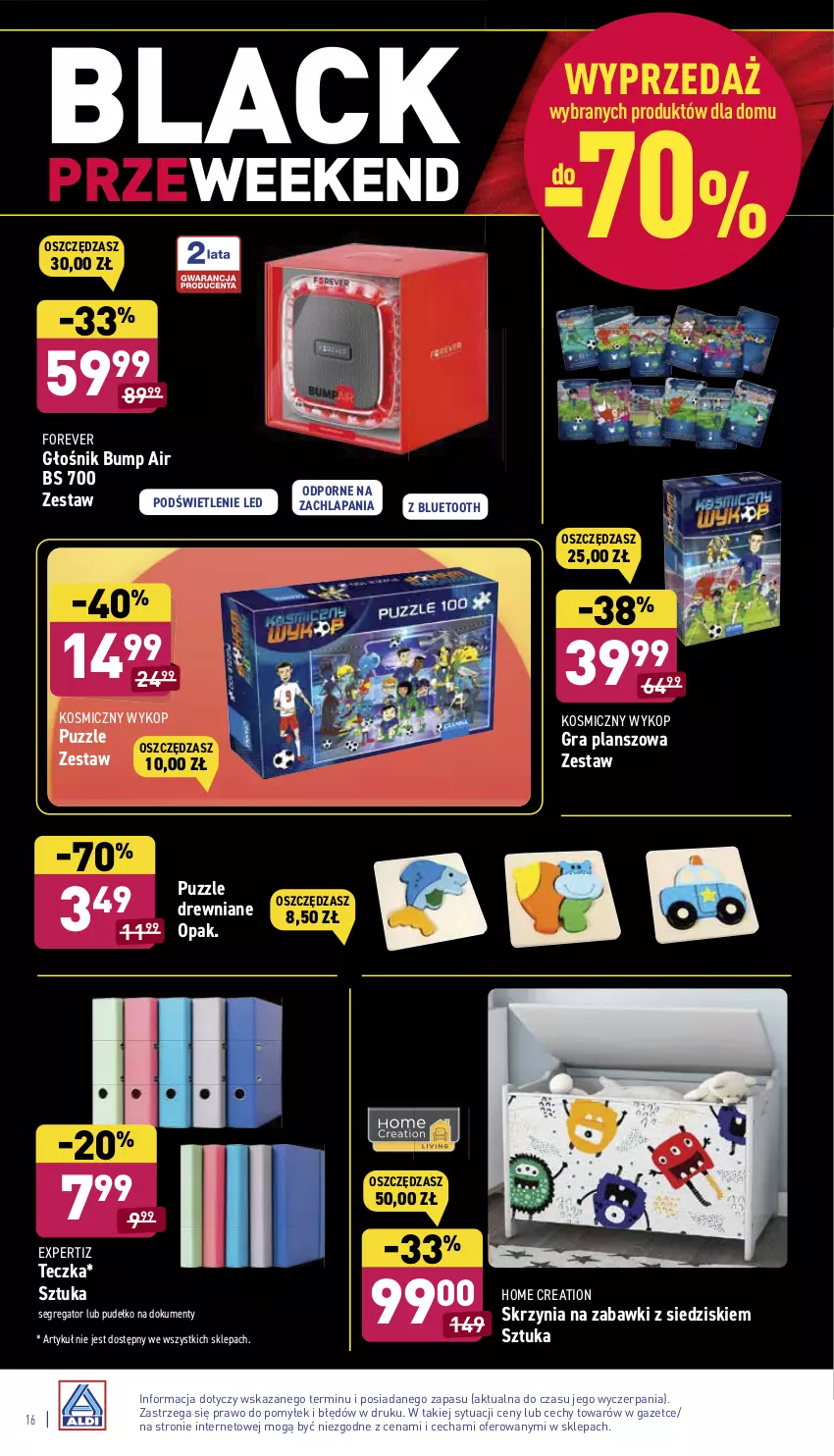 Gazetka promocyjna Aldi - Katalog Moda i Dom - ważna 22.11 do 27.11.2021 - strona 16 - produkty: Głośnik, Gra, Lack, Por, Pudełko, Puzzle