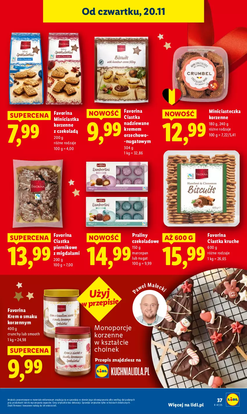 Gazetka promocyjna Lidl - GAZETKA - ważna 20.11 do 22.11.2025 - strona 39 - produkty: Ciastka, Fa, Piernik, Por, Praliny
