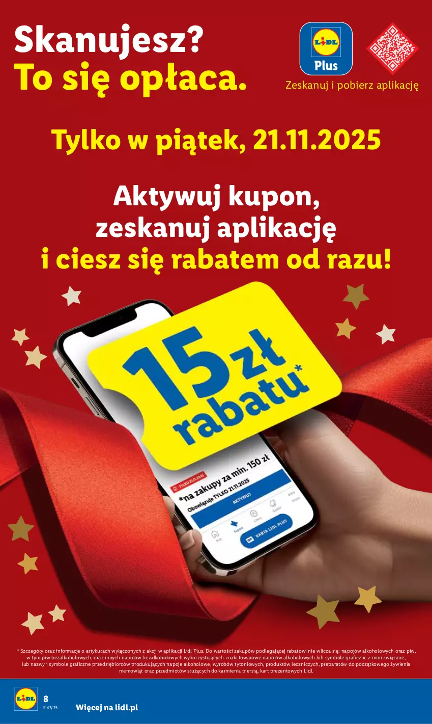 Gazetka promocyjna Lidl - GAZETKA - ważna 20.11 do 22.11.2025 - strona 8 - produkty: Gra, Karmi, Napoje, Znicz