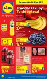 Gazetka promocyjna Lidl - GAZETKA - Gazetka - ważna od 22.11 do 22.11.2025 - strona 1 - produkty: Banany, Gra, Parówki, Coca-Cola, Wazon, PIKOK, Schab wieprzowy, Fanta, Olej rzepakowy, Sprite, Olej, Fa