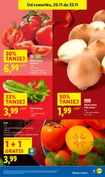 Gazetka promocyjna Lidl - GAZETKA - Gazetka - ważna od 22.11 do 22.11.2025 - strona 21 - produkty: Cebula, Gra, Kaki, Seler naciowy, Pomidory