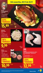 Gazetka promocyjna Lidl - GAZETKA - Gazetka - ważna od 22.11 do 22.11.2025 - strona 25 - produkty: Kurczak, Kaczka, Burger, Flaki, Jabłka