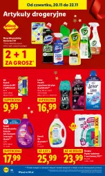 Gazetka promocyjna Lidl - GAZETKA - Gazetka - ważna od 22.11 do 22.11.2025 - strona 60 - produkty: Płyn do prania, Domestos, Cif, Papier, Perełki zapachowe, Papier toaletowy, Płyn do płukania, Flora, Lenor