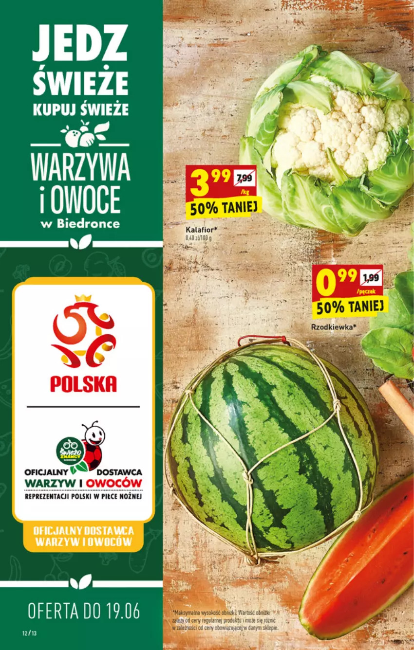 Gazetka promocyjna Biedronka - W tym tygodniu PN - ważna 17.06 do 23.06.2021 - strona 12 - produkty: Dron, Fa, Kalafior, Noż, Rzodkiewka