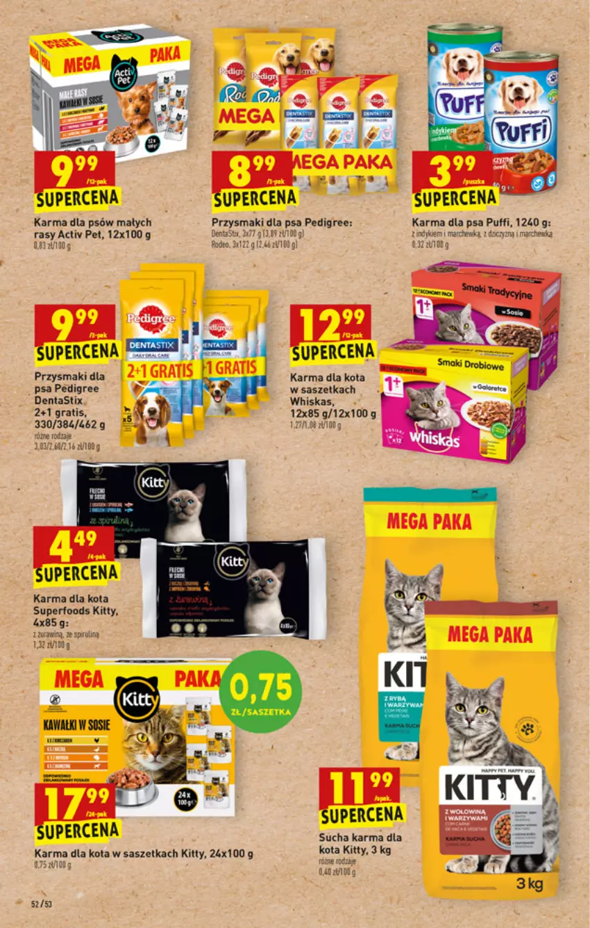 Gazetka promocyjna Biedronka - W tym tygodniu PN - ważna 17.06 do 23.06.2021 - strona 52 - produkty: Fa, Gra, Marchewka, Pedigree, Przysmaki, Puf, Sucha karma, Whiskas