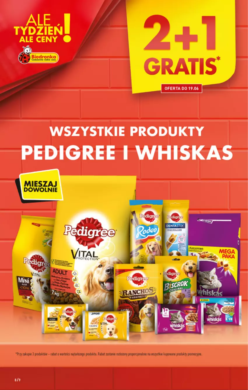 Gazetka promocyjna Biedronka - W tym tygodniu PN - ważna 17.06 do 23.06.2021 - strona 8 - produkty: Pedigree, Whiskas