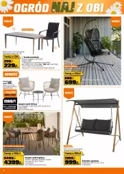 Gazetka promocyjna Obi - Gazetka OBI - Gazetka - ważna od 03.06 do 03.06.2025 - strona 4 - produkty: Por, Puf, Huśtawka, Stolik, Stół, Sofa, Sznurek, Krzesło, Siedzisko, Fotel, Ogród, Fa