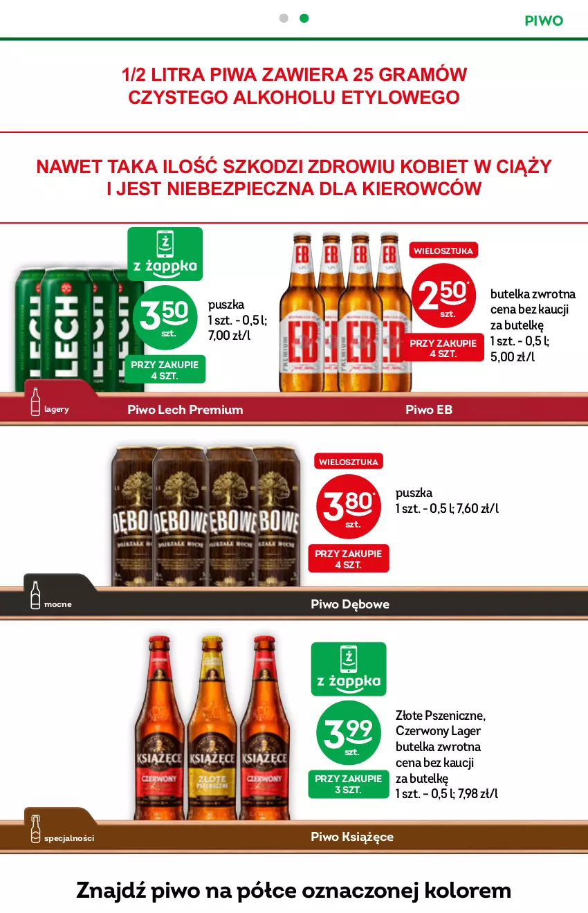 Gazetka promocyjna Żabka - ważna 22.12.2021 do 04.01.2022 - strona 15 - produkty: Gra, Książęce, Lech Premium, Piec, Piwa, Piwo