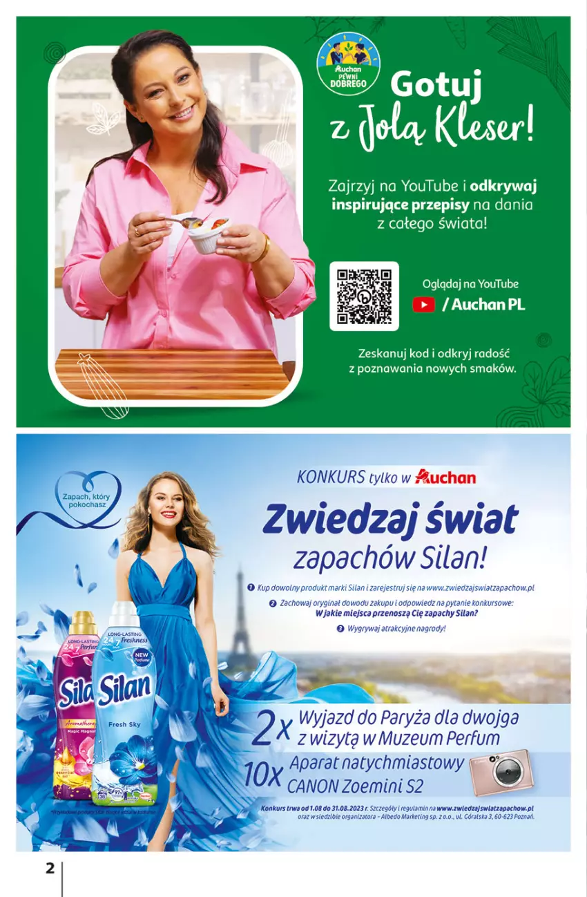 Gazetka promocyjna Auchan - Gazetka Tanie Zakupy Hipermarket Auchan - ważna 03.08 do 09.08.2023 - strona 2 - produkty: Canon, Gin, Gry, Koc, Perfum, Ryż, Silan