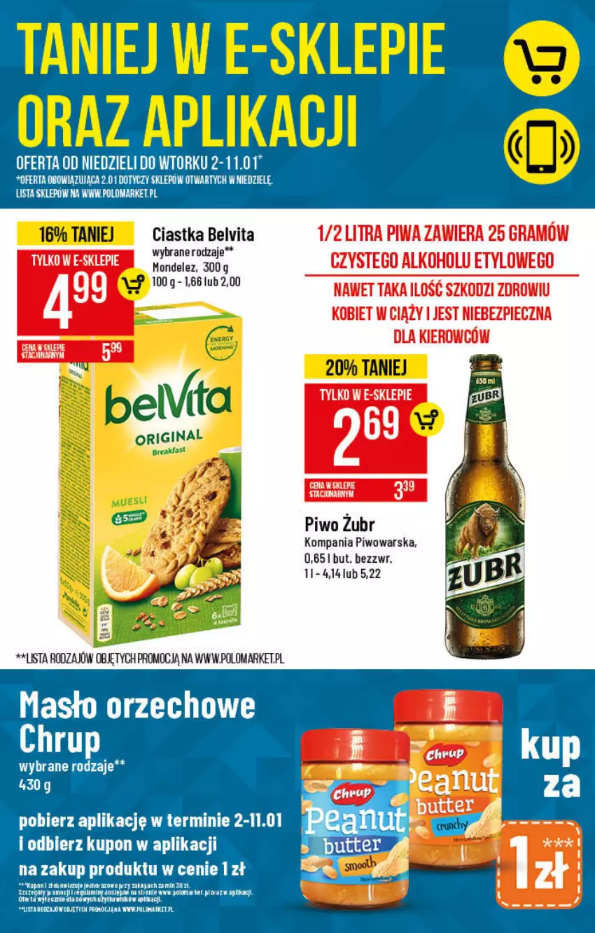 Gazetka promocyjna PoloMarket - Gazetka pomocyjna - ważna 02.01 do 11.01.2022 - strona 3 - produkty: BelVita, Ciastka, Gra, Piec, Piwa, Piwo