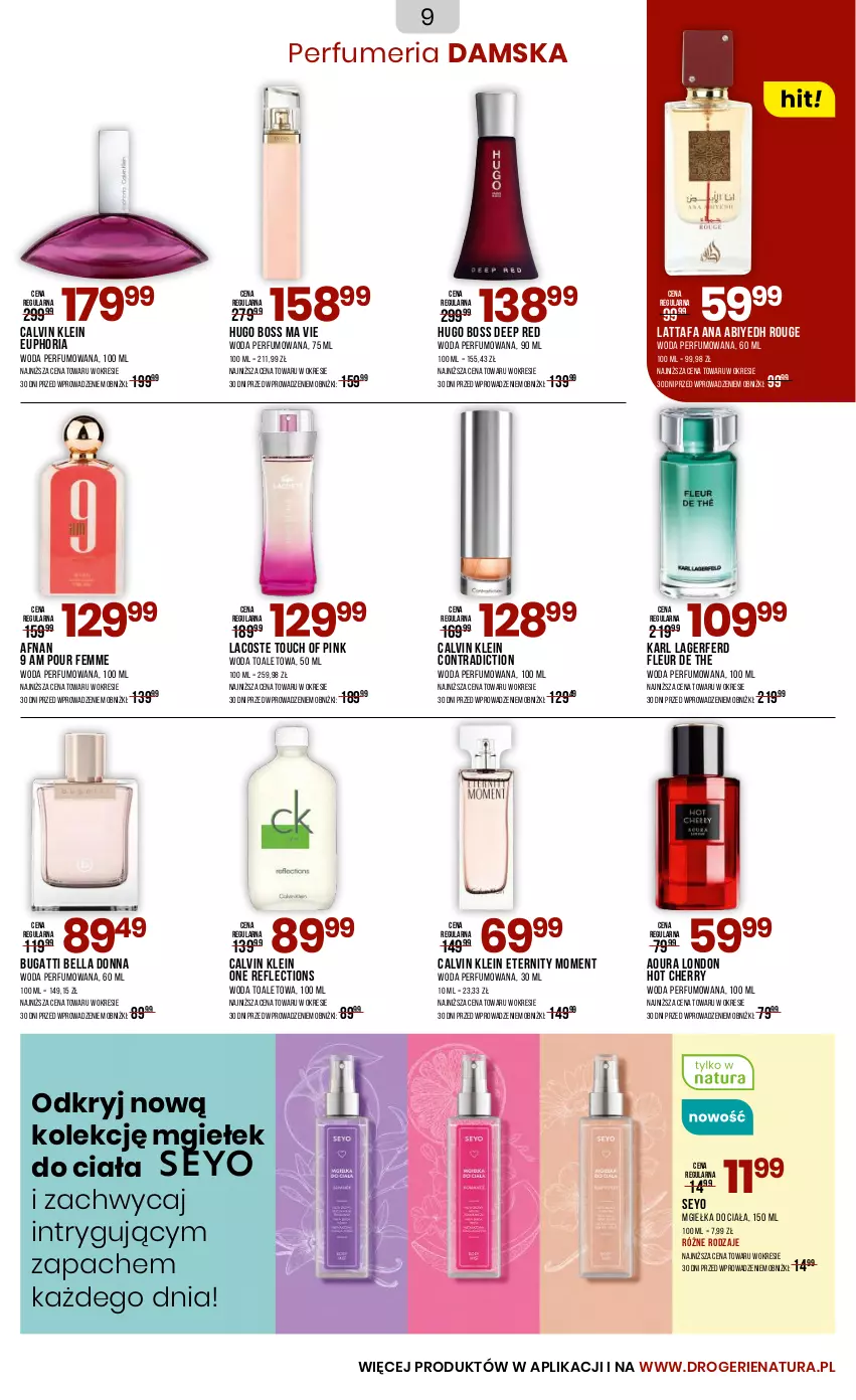 Gazetka promocyjna Drogerie Natura - Gazetka Drogerie Natura - ważna 23.07 do 03.08.2025 - strona 9 - produkty: Bell, Bella, Calvin Klein, Fa, Hugo Boss, Lacoste, Perfum, Woda, Woda perfumowana, Woda toaletowa
