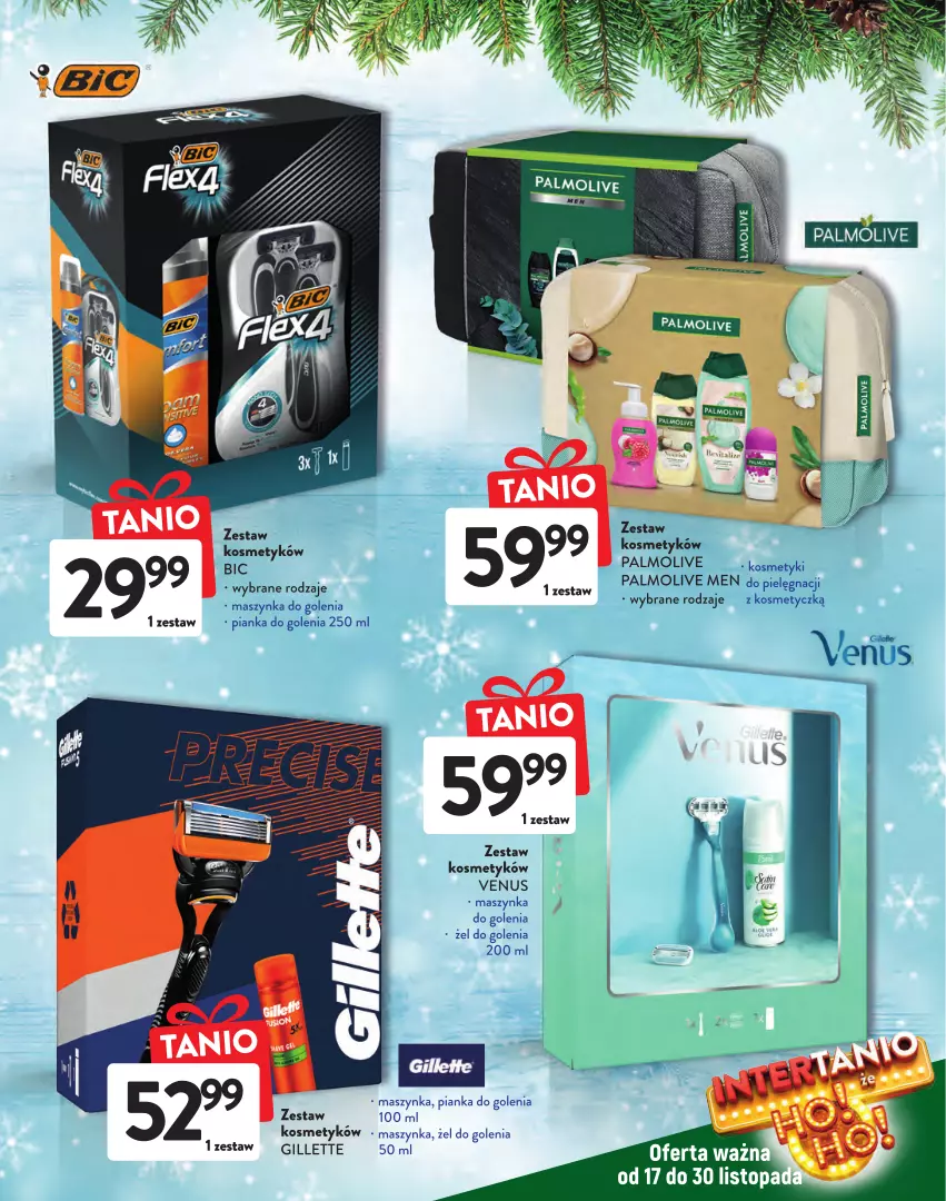 Gazetka promocyjna Intermarche - Gazetka Intermarche - ważna 17.11 do 30.11.2022 - strona 23 - produkty: BIC, Gillette, Maszynka, Maszynka do golenia, Palmolive, Pianka do golenia, Szynka, Top, Venus