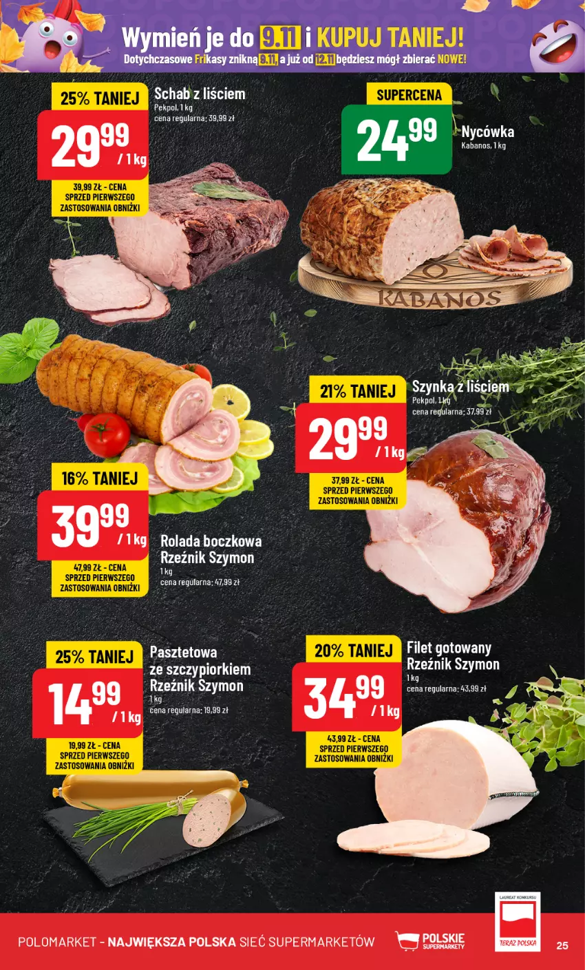 Gazetka promocyjna PoloMarket - Gazetka pomocyjna - ważna 23.10 do 29.10.2024 - strona 25 - produkty: Pasztet, Pekpol, Rolada, Tera