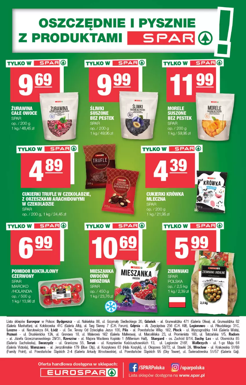 Gazetka promocyjna Spar - EuroSpar - ważna 15.01 do 25.01.2023 - strona 16 - produkty: Cukier, Cukierki, Dzieci, Fa, Gra, Kosz, Owoce, Owoce suszone, Rum, Sos, Stek