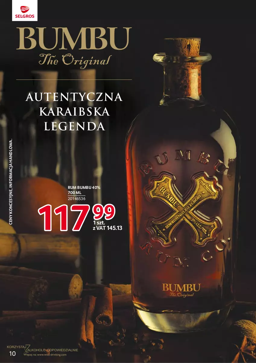 Gazetka promocyjna Selgros - Katalog Markowe Produkty - ważna 29.06 do 12.07.2023 - strona 10 - produkty: Rum