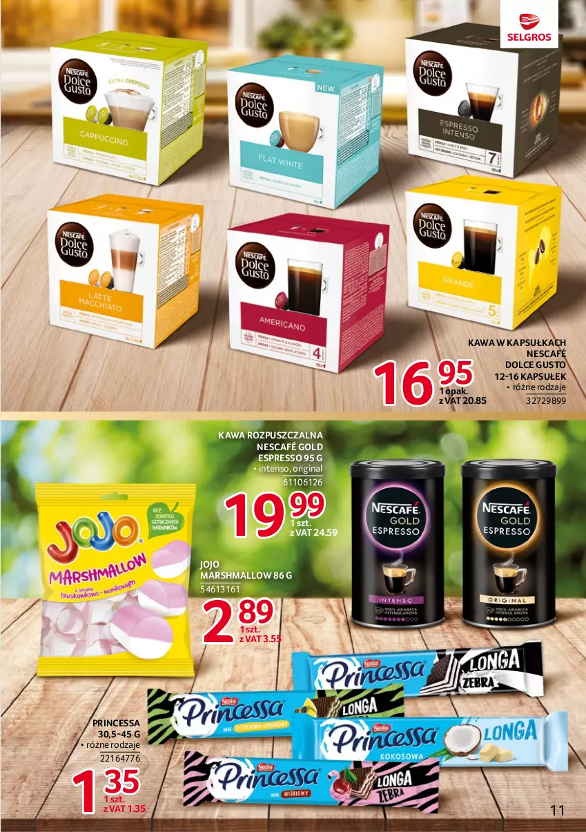 Gazetka promocyjna Selgros - Katalog Markowe Produkty - ważna 29.06 do 12.07.2023 - strona 11 - produkty: Dolce Gusto, Gin, Kawa, Kawa rozpuszczalna, Mars, Nescafé, Princessa