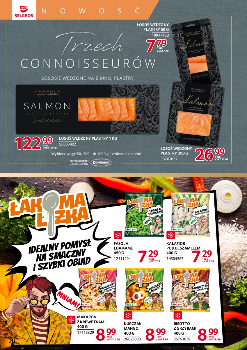 Gazetka promocyjna Selgros - Katalog Markowe Produkty - ważna 29.06 do 12.07.2023 - strona 20 - produkty: Edam, Fa, Fasola, Kalafior, Kurczak, Makaron, Mango