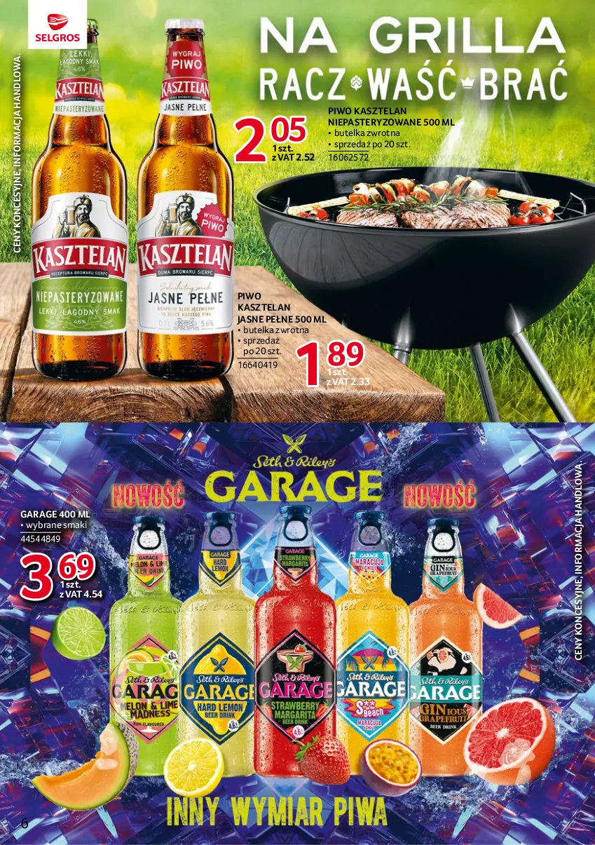 Gazetka promocyjna Selgros - Katalog Markowe Produkty - ważna 29.06 do 12.07.2023 - strona 6 - produkty: Kasztelan, Piwo