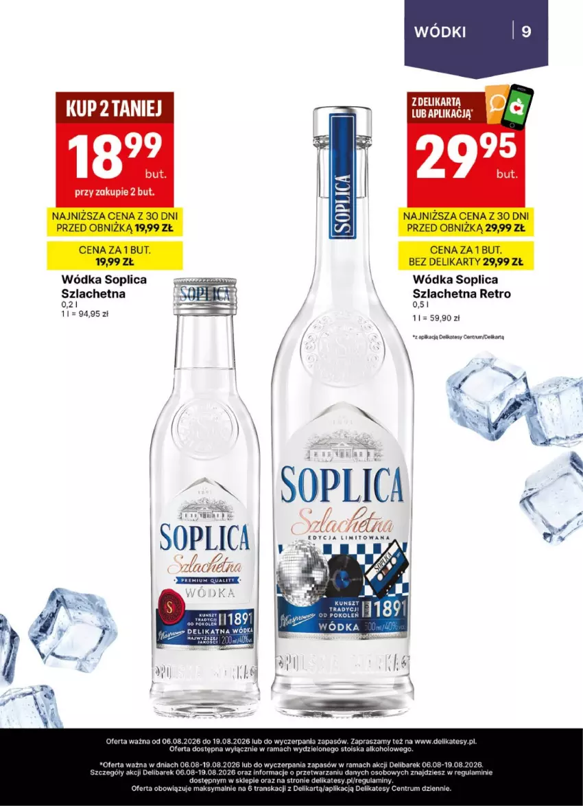 Gazetka promocyjna Delikatesy Centrum - Delibarek DC32-DC33 - ważna 06.08 do 19.08.2026 - strona 9 - produkty: Rama, Rum, Soplica, Tran, Wódka