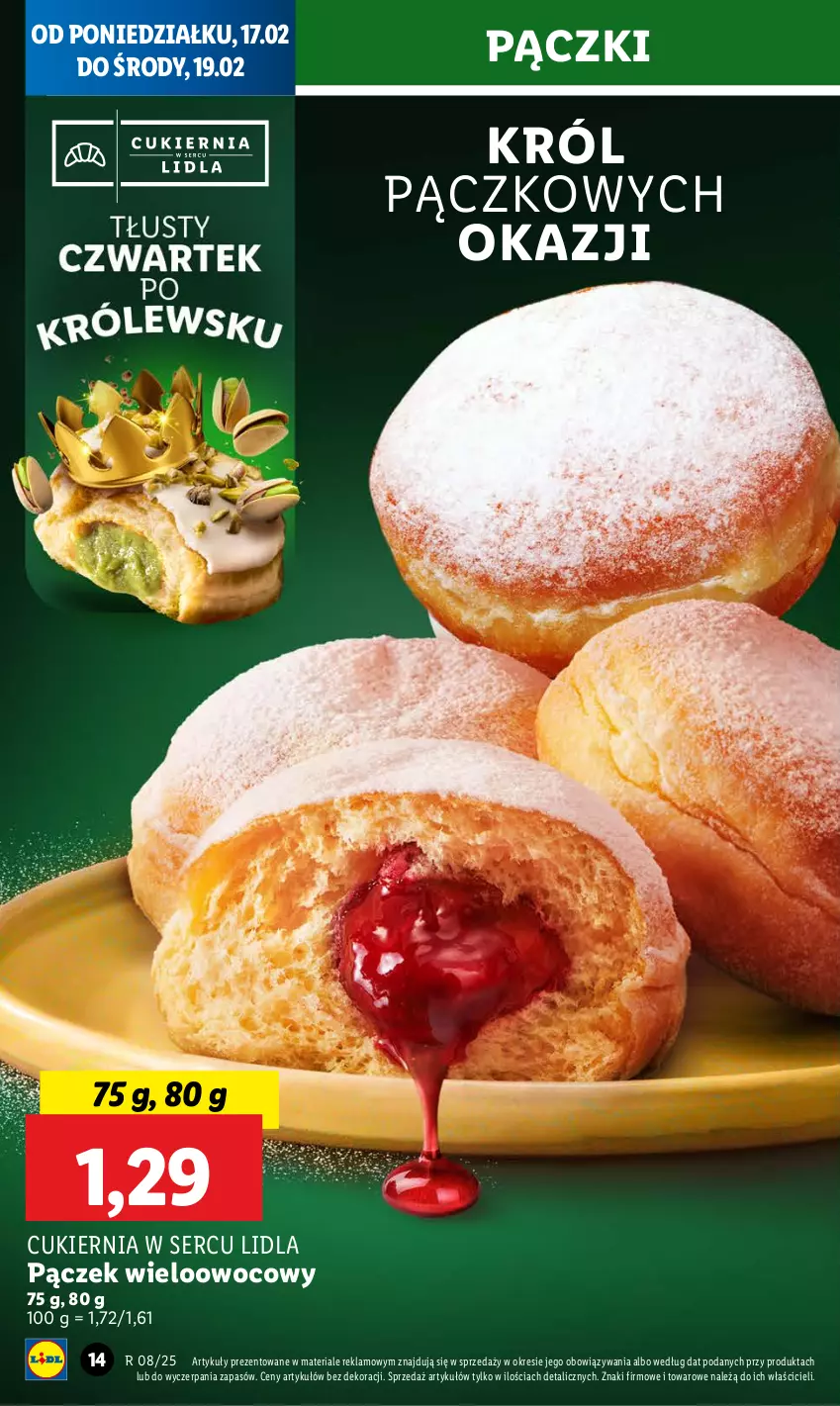 Gazetka promocyjna Lidl - GAZETKA - ważna 17.02 do 19.02.2025 - strona 16 - produkty: Cukier, Pączek, Ser