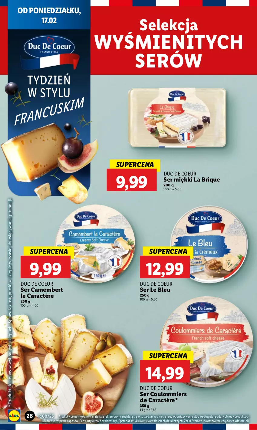 Gazetka promocyjna Lidl - GAZETKA - ważna 17.02 do 19.02.2025 - strona 28 - produkty: Camembert, Ser