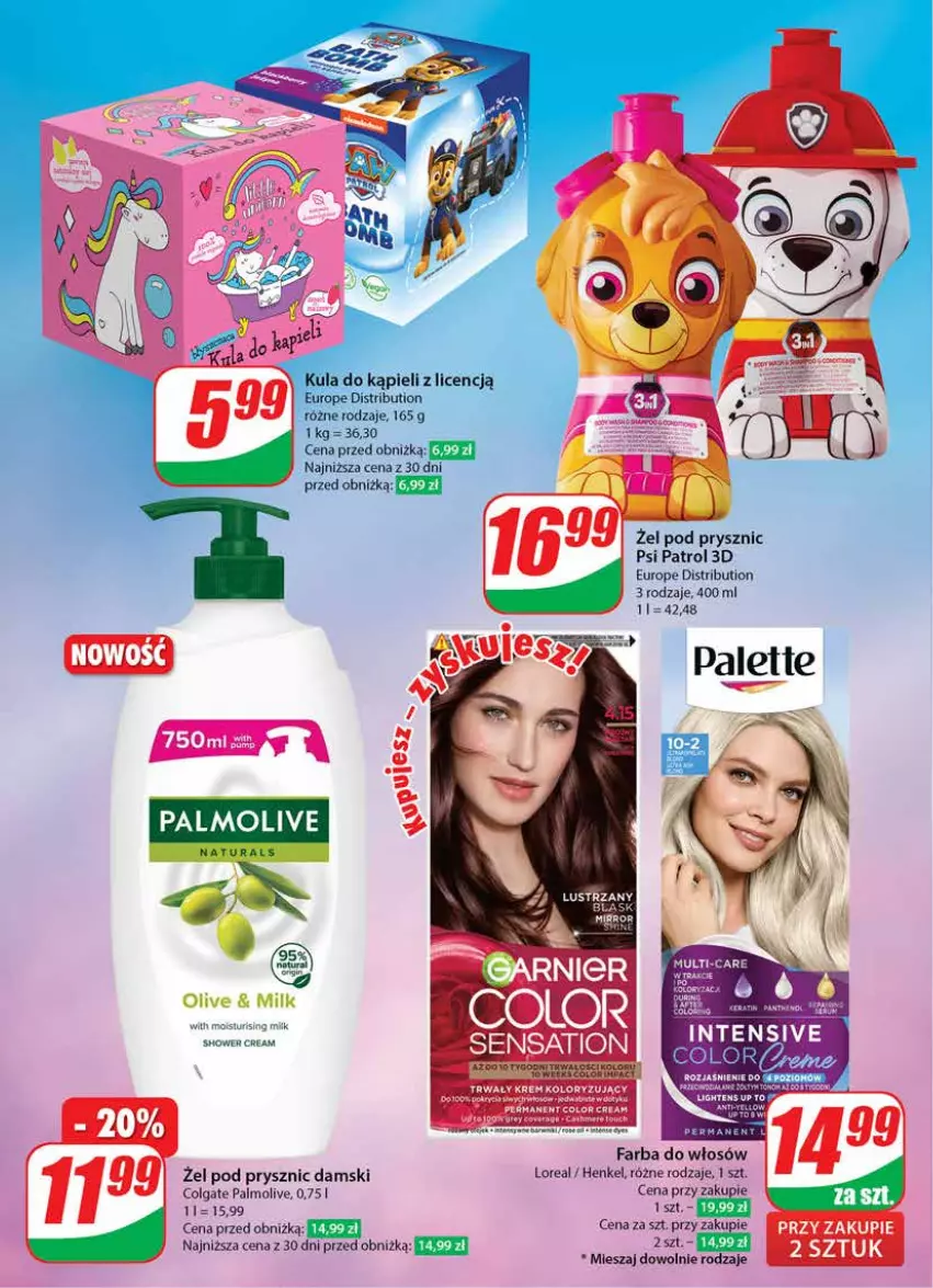 Gazetka promocyjna Dino - Gazetka 35 / 2024 - ważna 28.08 do 03.09.2024 - strona 62 - produkty: Colgate, Fa, Farba do włosów, LG, Palmolive, Psi Patrol